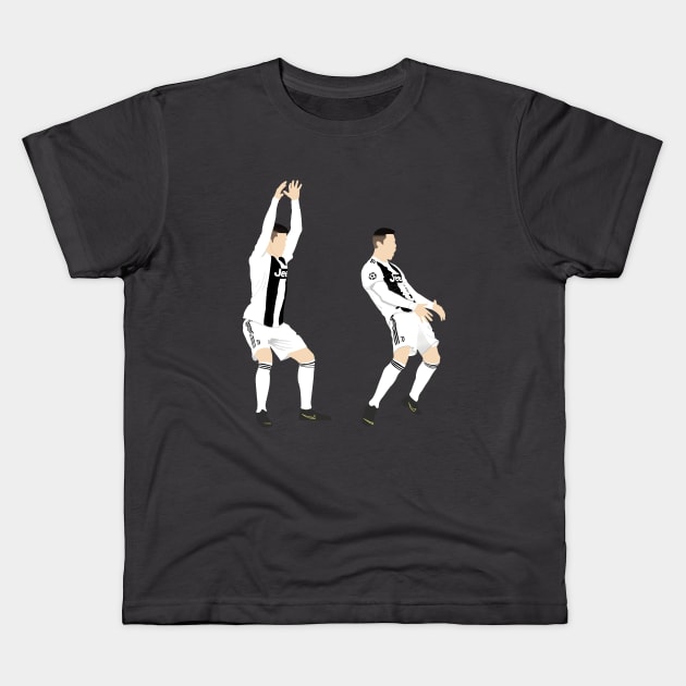 Cristiano Ronaldo Vs Diego Simeone Kids T-Shirt by StonedDesigner